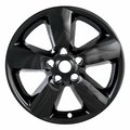 Coast2Coast 20", 5 Spoke, Gloss Black, Plastic, Set Of 4, Not Compatible With Steel Wheels IWCIMP361BLK